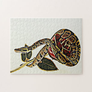 Puzzle S'est levé et le serpent - boule Phyton