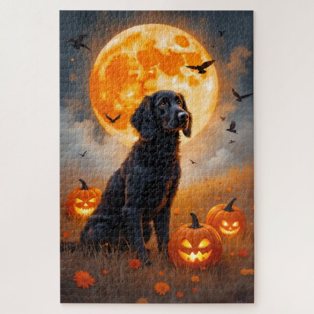 Puzzle Setter anglais Mois de la récolte Halloween Art (Vertical)