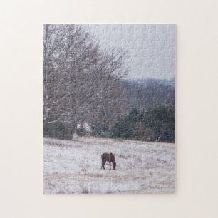 Puzzle Seul Dans La Neige