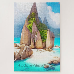Puzzle Seychelles Beach Art Ocean Lover
