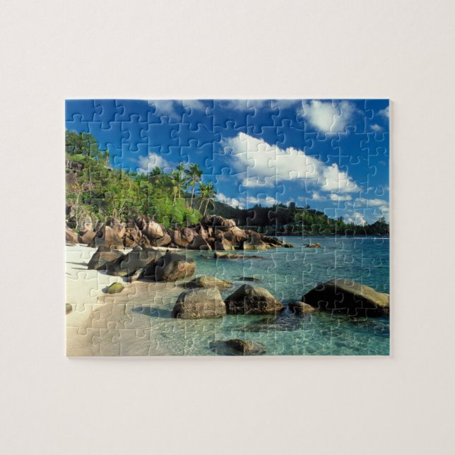 Puzzle Seychelles, île de Mahé, plage d'Anse Royale.3 (Horizontal)