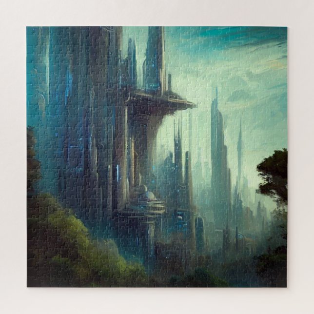 Puzzle SF City Forest Planet (3) (Vertical)