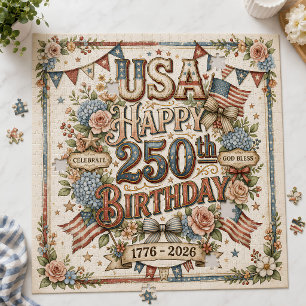 Puzzle Shabby Chic USA 250e Anniversaire