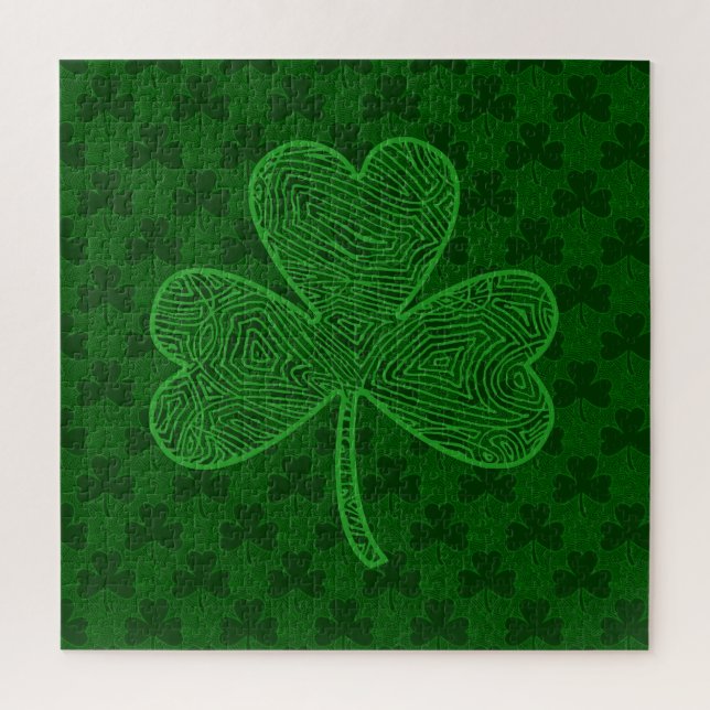 Puzzle shamrock (Vertical)