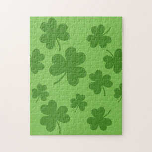 Puzzle Shamrock de la Saint Patrick Motif Clover