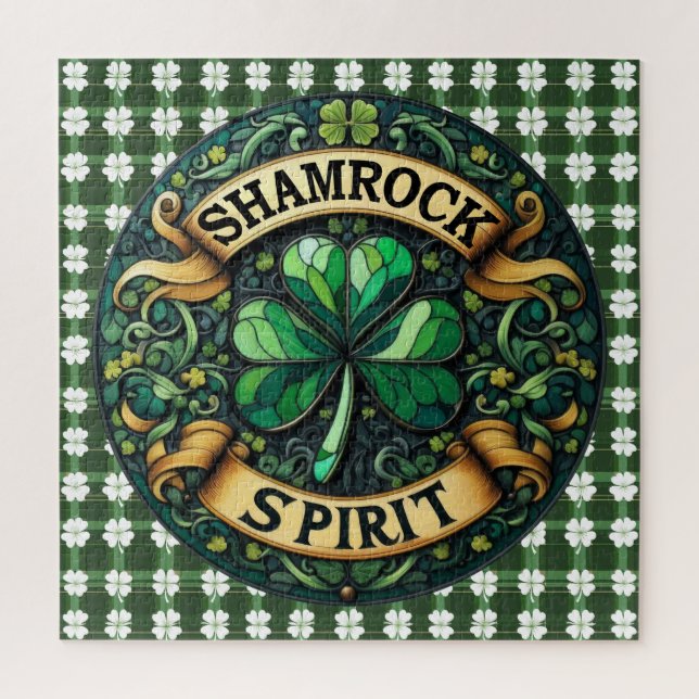 Puzzle shamrock Spirit (Vertical)