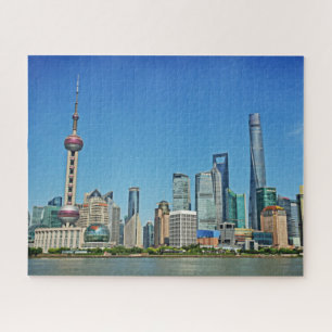 Puzzle Shanghai Skyline depuis le Bund - 16x20 - 520 pcs