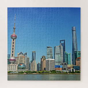 Puzzle Shanghai Skyline depuis le Bund - 20x20 - 676 pcs