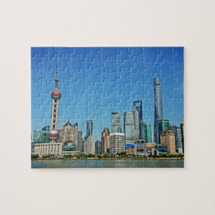 Puzzle Shanghai Skyline depuis le Bund - 8x10 - 110 pc