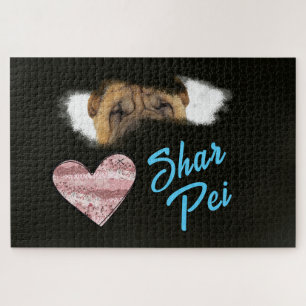 Puzzle Shar Pei Eyes Solid Color 1000 piece