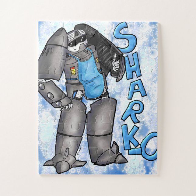 Puzzle Sharko fait la vaisselle (Vertical)