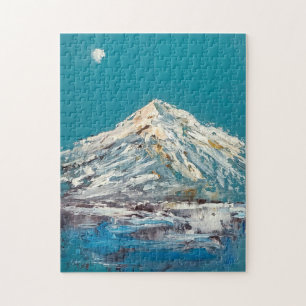 Puzzle Shasta Moon Abstrait Mountain Lake et Moon