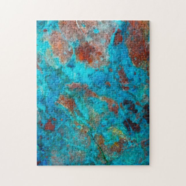 Puzzle Shattuckite bleue (Vertical)
