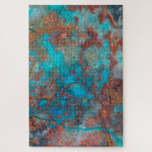 Puzzle Shattuckite bleue et rouge