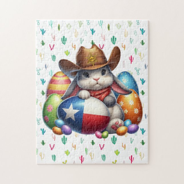 Puzzle Shérif de lapin du Texas/sud-ouest de Pâques (Vertical)
