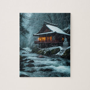 Puzzle Shizuka na Fuyu : Temple silencieux au bord de la