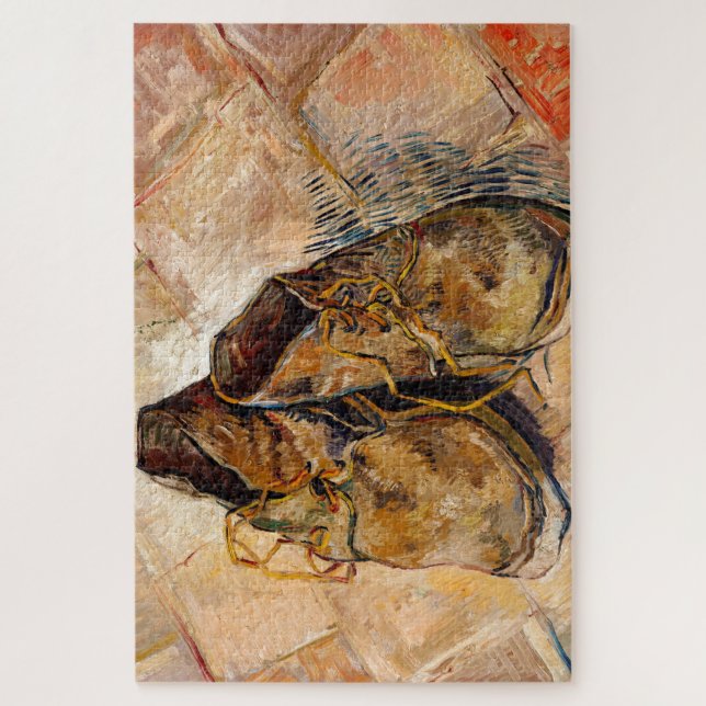 Puzzle Shoes by Van Gogh Painting Art (Vertical)