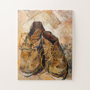 Puzzle Shoes by Van Gogh Painting Art