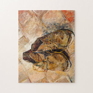 Puzzle Shoes by Van Gogh Painting Art