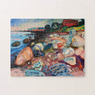Puzzle Shore avec Red House par Edvard Munch