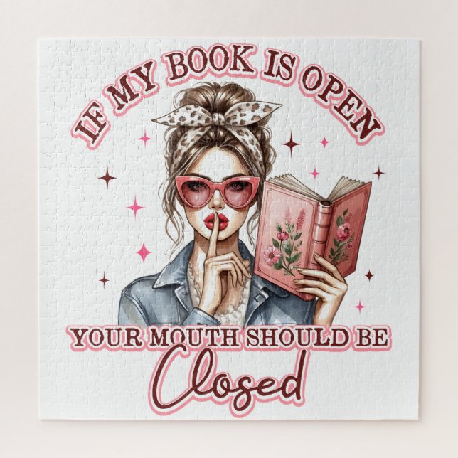 Puzzle Si Mon Livre Est Ouvert... (Vertical)