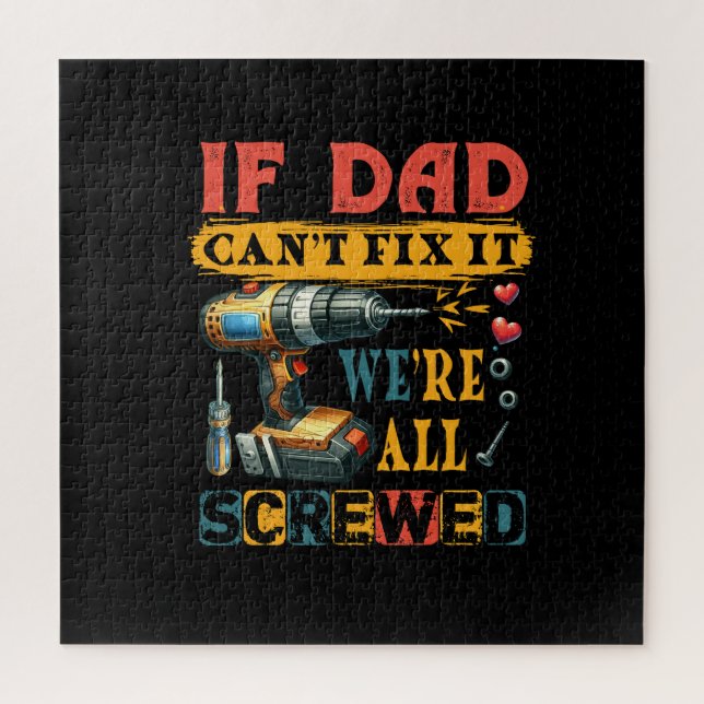 Puzzle Si Papa ne peut pas réparer (Vertical)