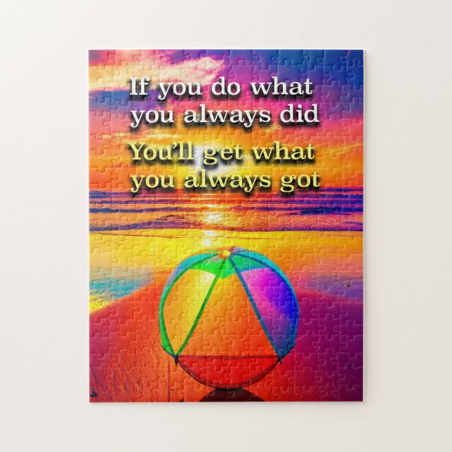 Puzzle Si Vous Faites Ce Que Vous Avez Toujours Fait Slog (Vertical)