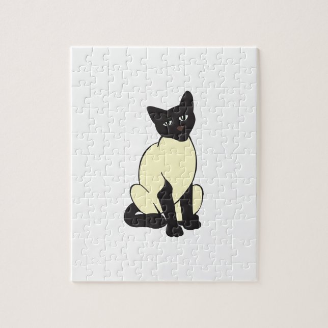 Puzzle Siamese Chat Animaux de compagnie mignons Destiny  (Vertical)