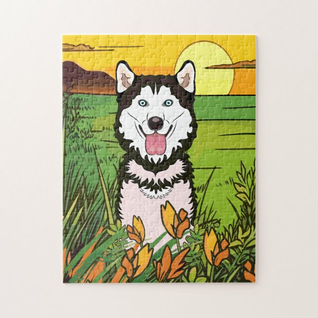 Puzzle Siberian Husky (Vertical)