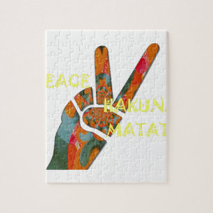 Puzzle Signe de vibrations Hakuna Matata : Peace Out