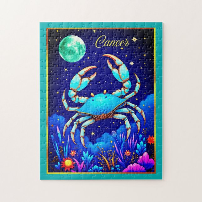Puzzle Signe du zodiaque Cancer le Crabe (Vertical)