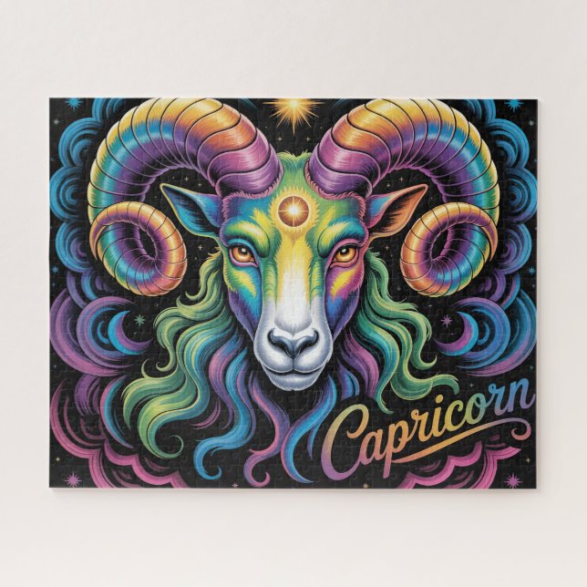 Puzzle Signe du zodiaque mystique du Capricorne (Horizontal)