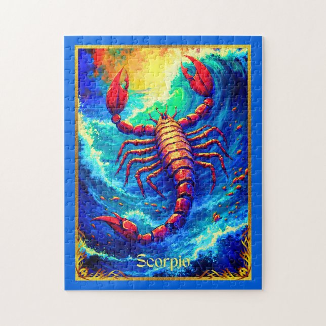 Puzzle Signe du zodiaque Scorpion émergeant des eaux prof (Vertical)