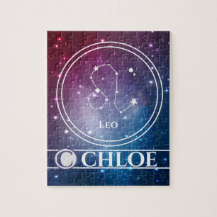 Puzzle SIGNE LEO Zodiac Purple Night Sky Stars Nom