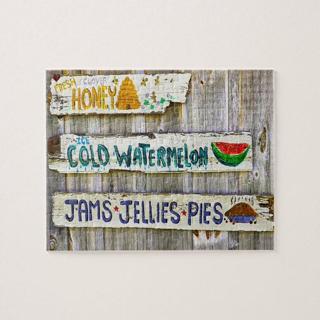 Puzzle Signes Vintages anciens américains (Horizontal)