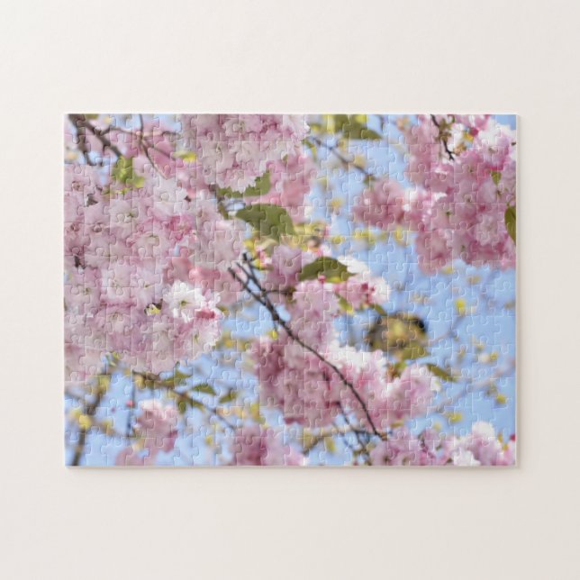 Puzzle Signs of Spring Pink Cherry Blossom Tree Nature (Horizontal)