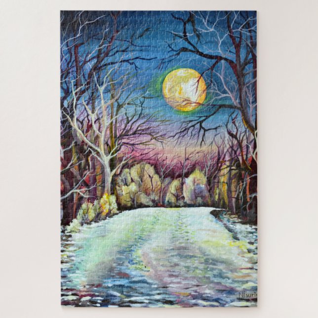 Puzzle Silent Night Winter (Vertical)