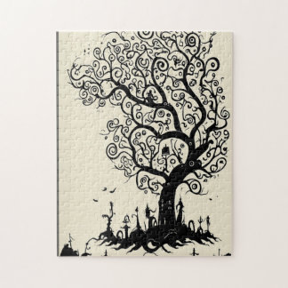 Puzzle Silhouette Arbre Whimsical - 252 Pièces