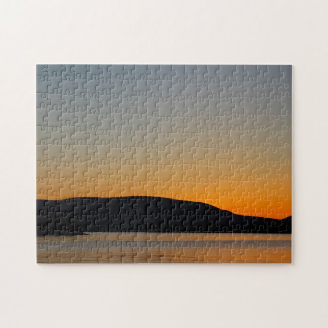 Puzzle Silhouette de montagne (Horizontal)