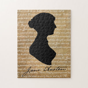Puzzle Silhouette de page de Jane Austen