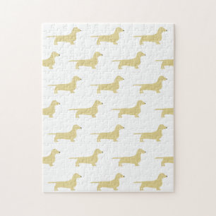 Puzzle silhouette de teckel wheaton