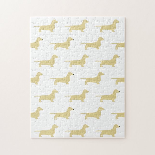 Puzzle silhouette de teckel wheaton (Vertical)