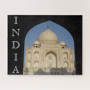 Puzzle silhouette du taj mahal