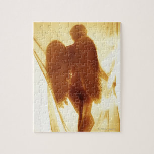 Puzzle Silhouette d'un ange avec ailes