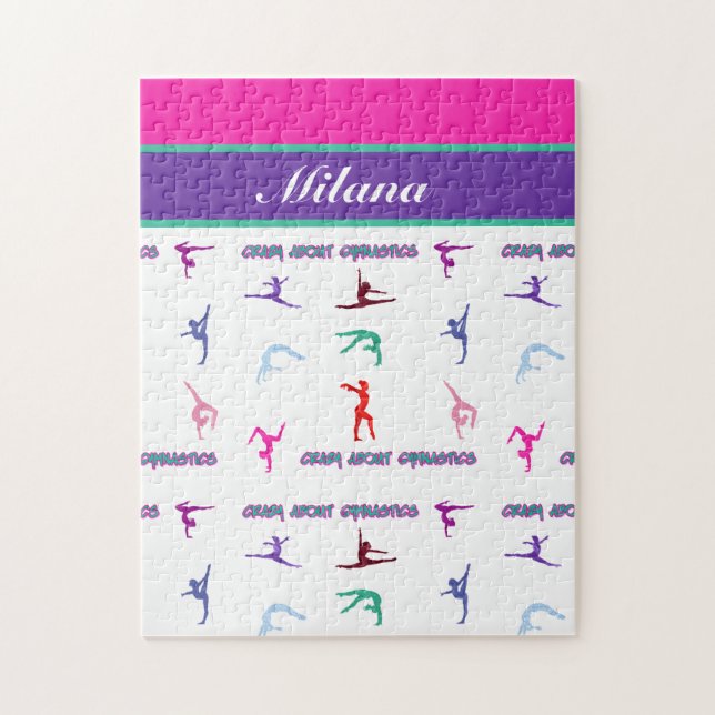 Puzzle Silhouettes de gymnastique personnalisées pour les (Vertical)