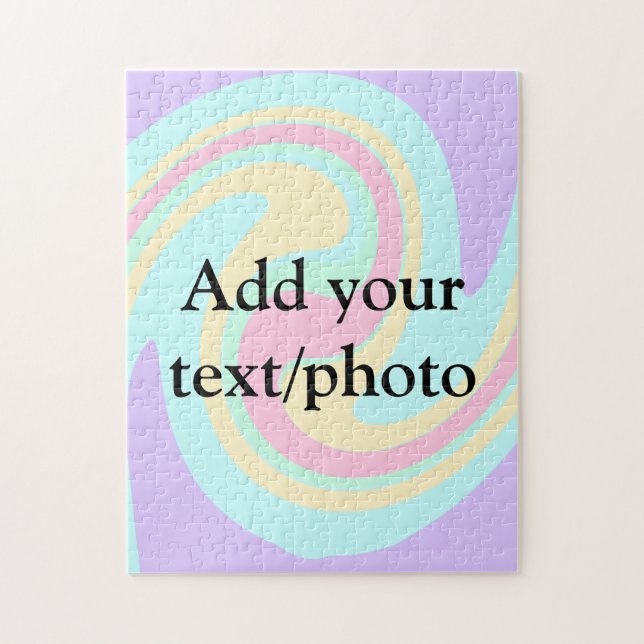 Puzzle Simple acrylique pour marbre ajouter votre nom de  (Vertical)