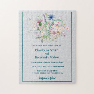 Puzzle Simple Aquarelle fleur sauvage bouquet flora maria