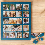 Puzzle Simple Blue Photo Collage 20 Photo Instagram<br><div class="desc">Capturez vos souvenirs chéris avec ce simple Collage Photo Personnalisé Puzzle. Avec de l'espace pour vos photos préférées, ce puzzle crée un affichage visuel étonnant de vos moments spéciaux. Personnalisez-le avec vos propres images pour faire un cadeau unique pour vos amis, votre famille ou même vous-même. Parfait pour les anniversaires,...</div>