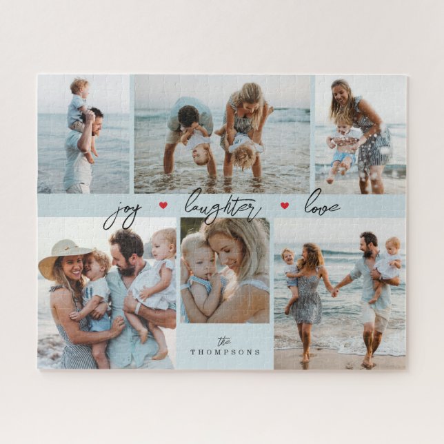 Puzzle Simple Collage de Photos de Famille (Horizontal)