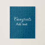 Puzzle Simple congratulation graduation add your<br><div class="desc">conception</div>